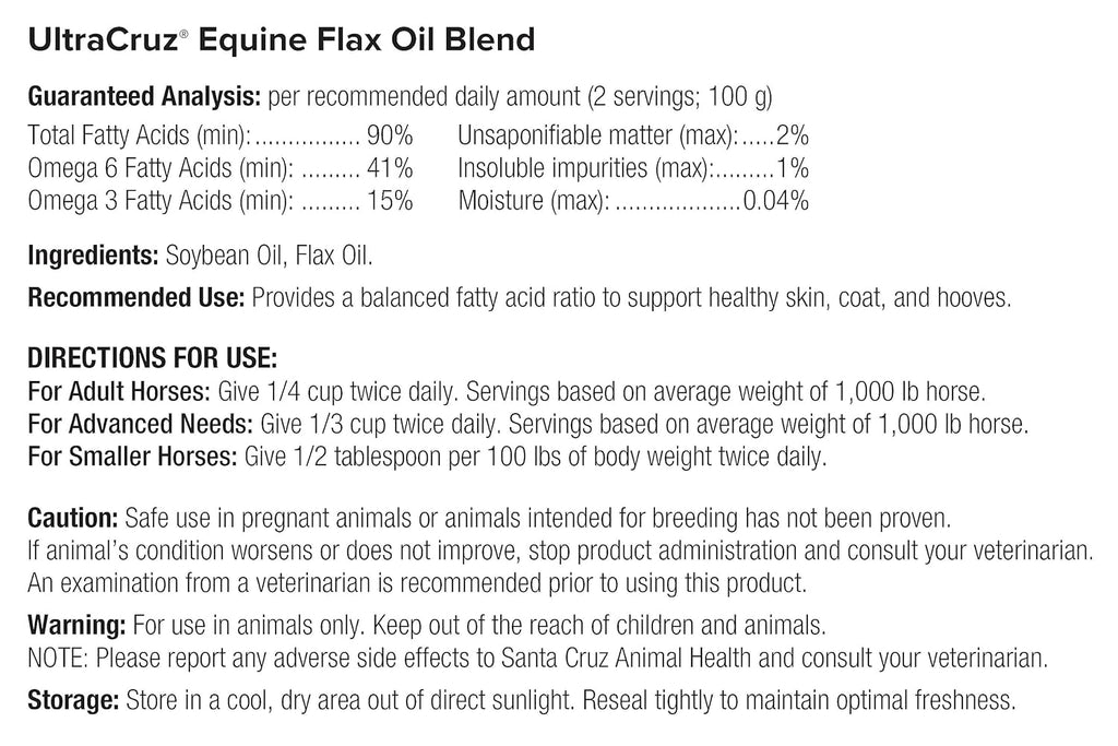 Flax Oil Blend Supplement, 4 x 1 Gallon H356