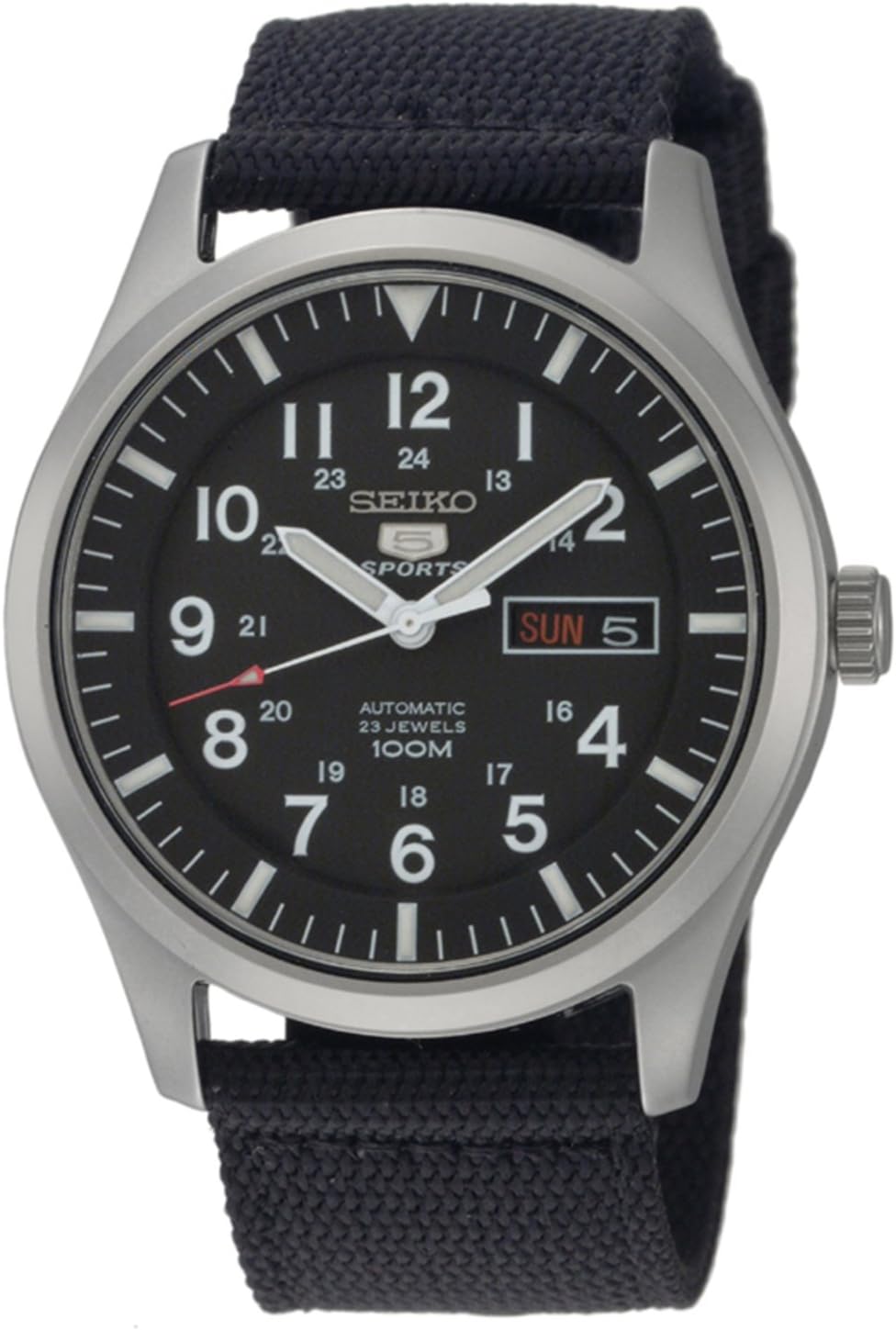 Automatic Stainless Steel Watch with Nylon Strap P169400
