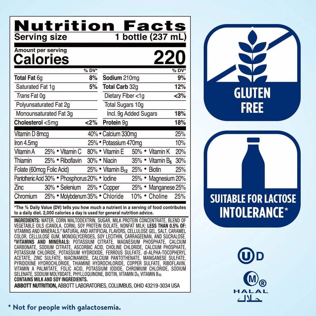 Banana Nut Meal Replacement Nutrition Shake 8 fl oz 24 Count T469236