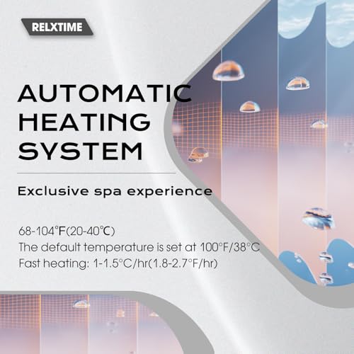 Black Inflatable Hot Tub 2-3 Person with Cover M6376