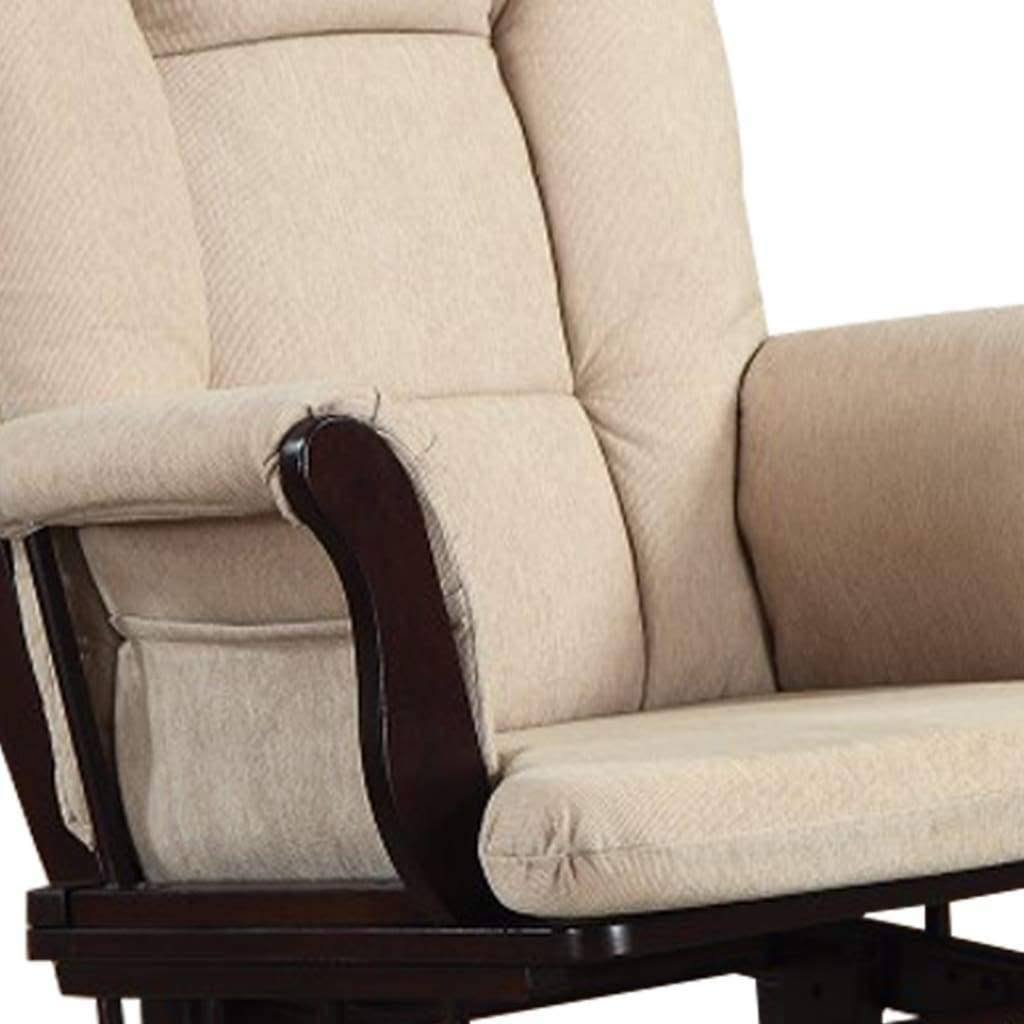 Beige Glider with Ottoman B836572
