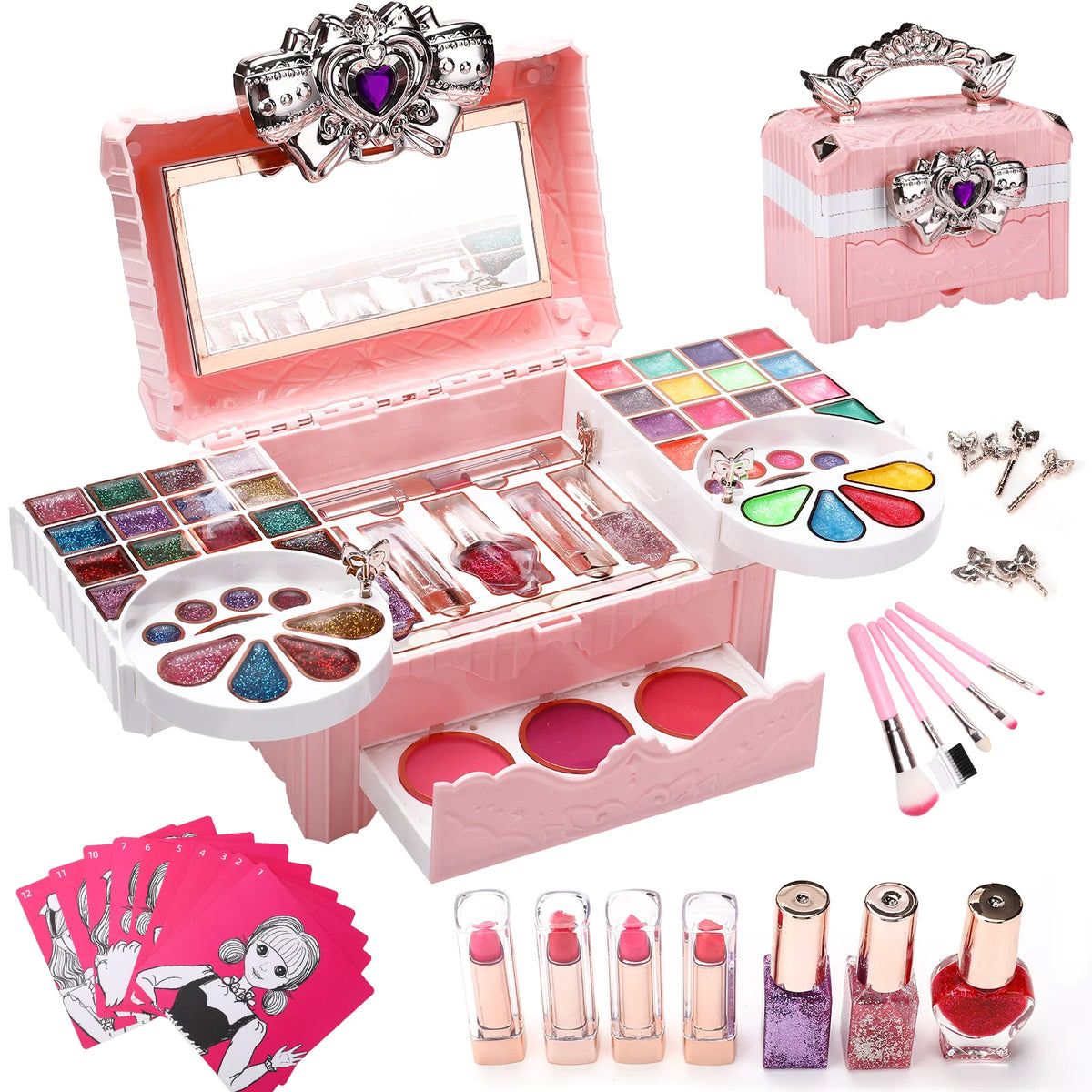 90 Pcs Washable Kids Makeup Kit N38911
