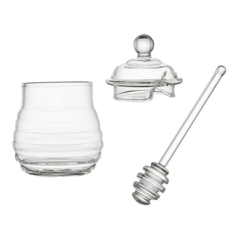 Tarro Para Miel Con Esparcidor, Vidrio, 266ml X5483