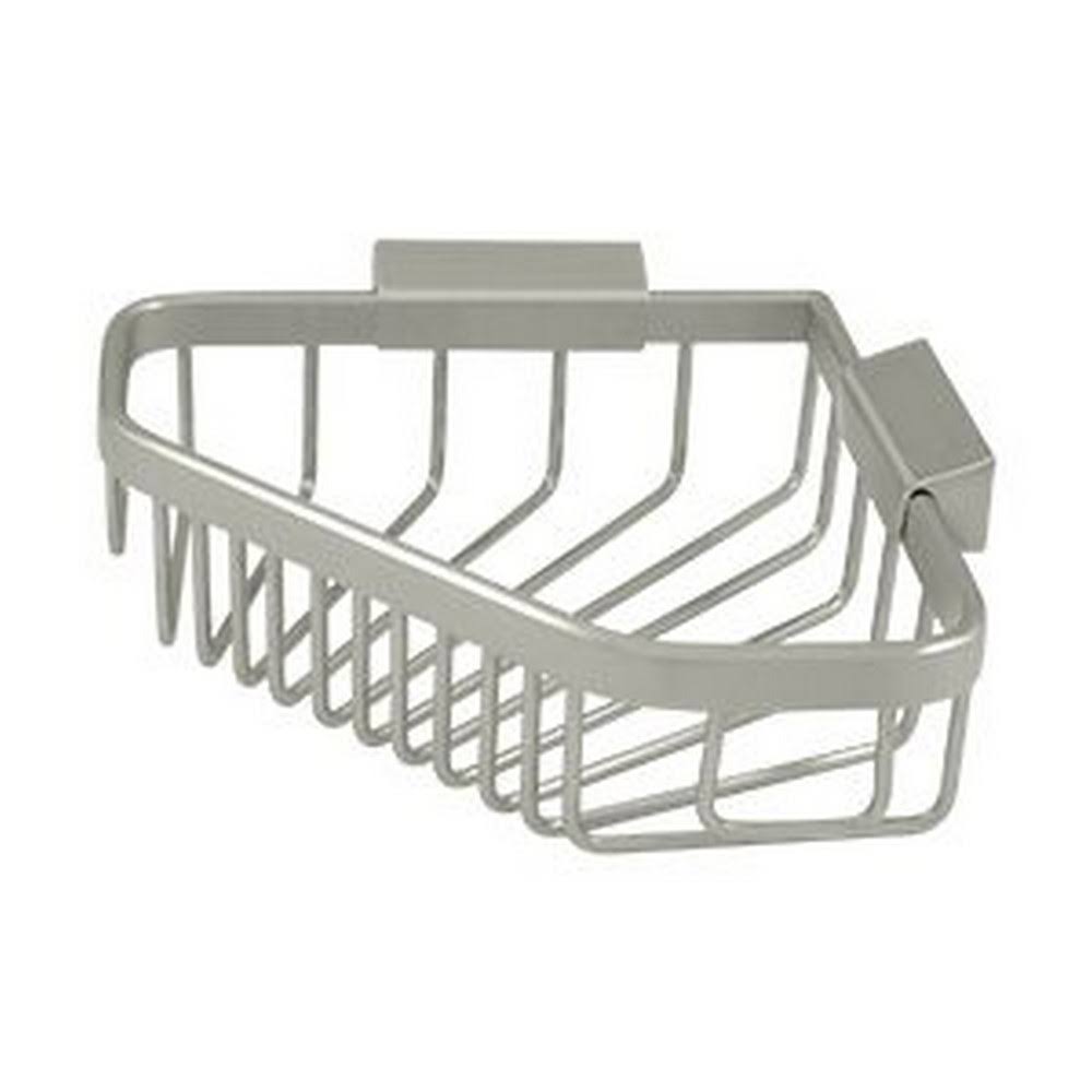 Satin Nickel Finish Wire Basket Corner Pentagon B74115