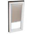 White Manual Double Pleated Blind G513