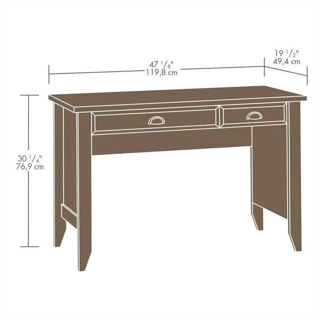 Modern Wood Office Computer Desk in Soft White M132049