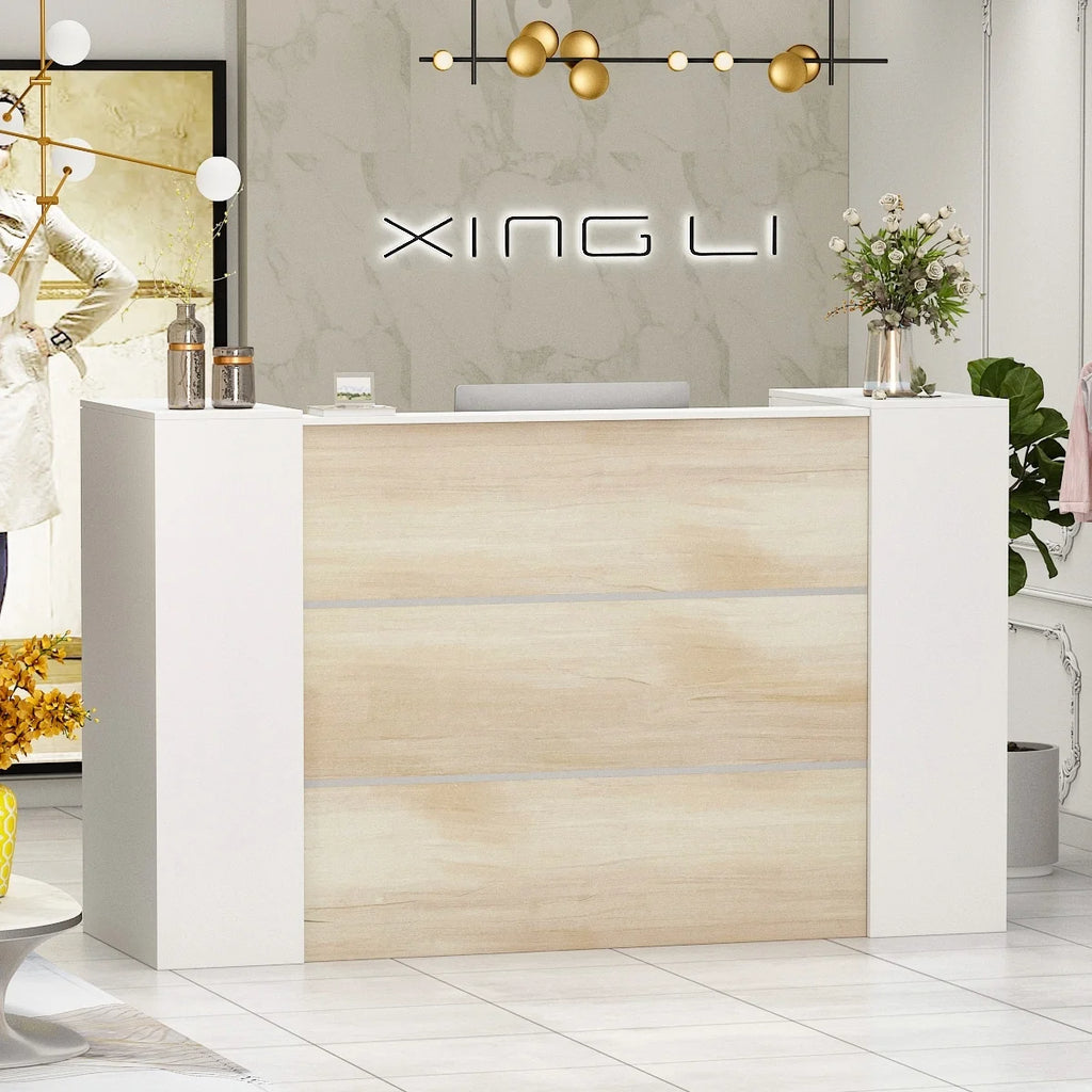 Rectangular Wood Reception Desk Z5297