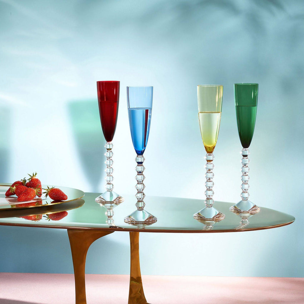 Blue Crystal Flute Set of 2 R2823