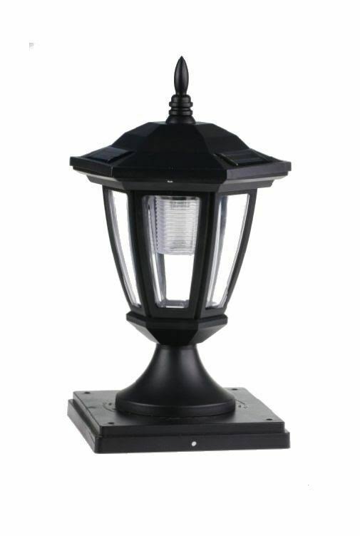 Black Solar Hexagon Cap Lights 2-Pack E6560