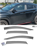 Smoke Tinted Tape-On Side Window Deflectors Rain Guard W3428