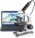 Digital Compound Monocular Microscope, 40x-1000x Magnification, LED Illumination V294