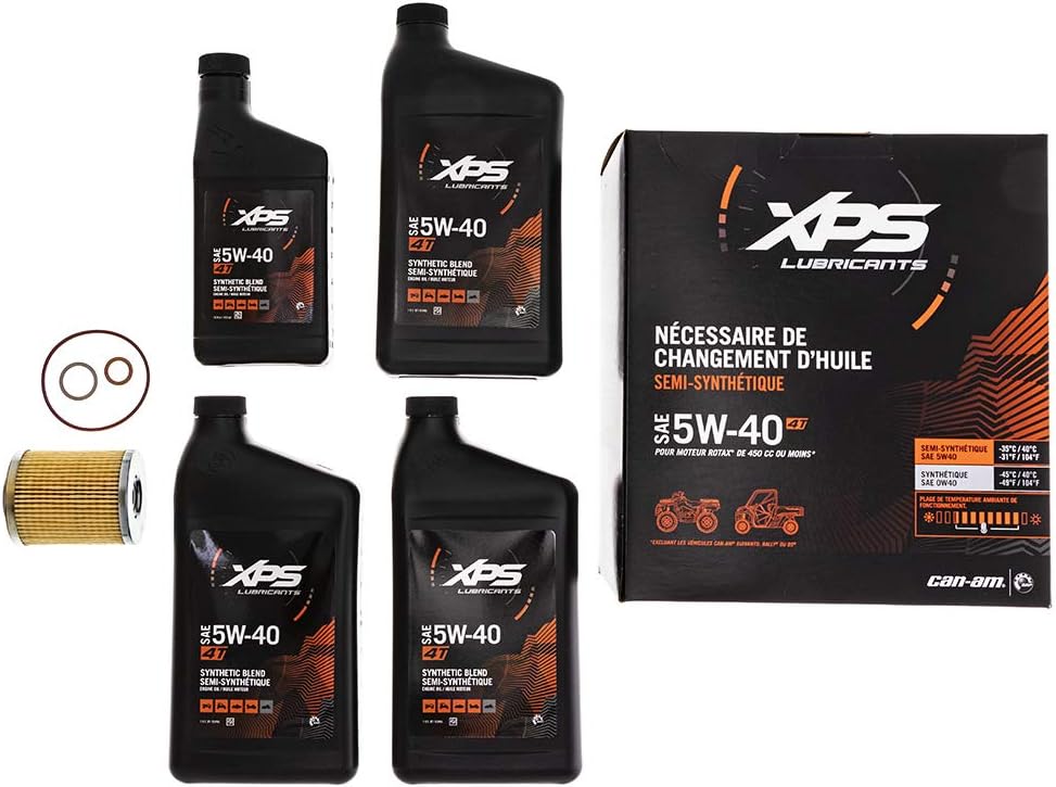 Can-Am Off-Road 4T 5W-40 Synthetic Blend Oil Change Kit Pack of 2 X3737