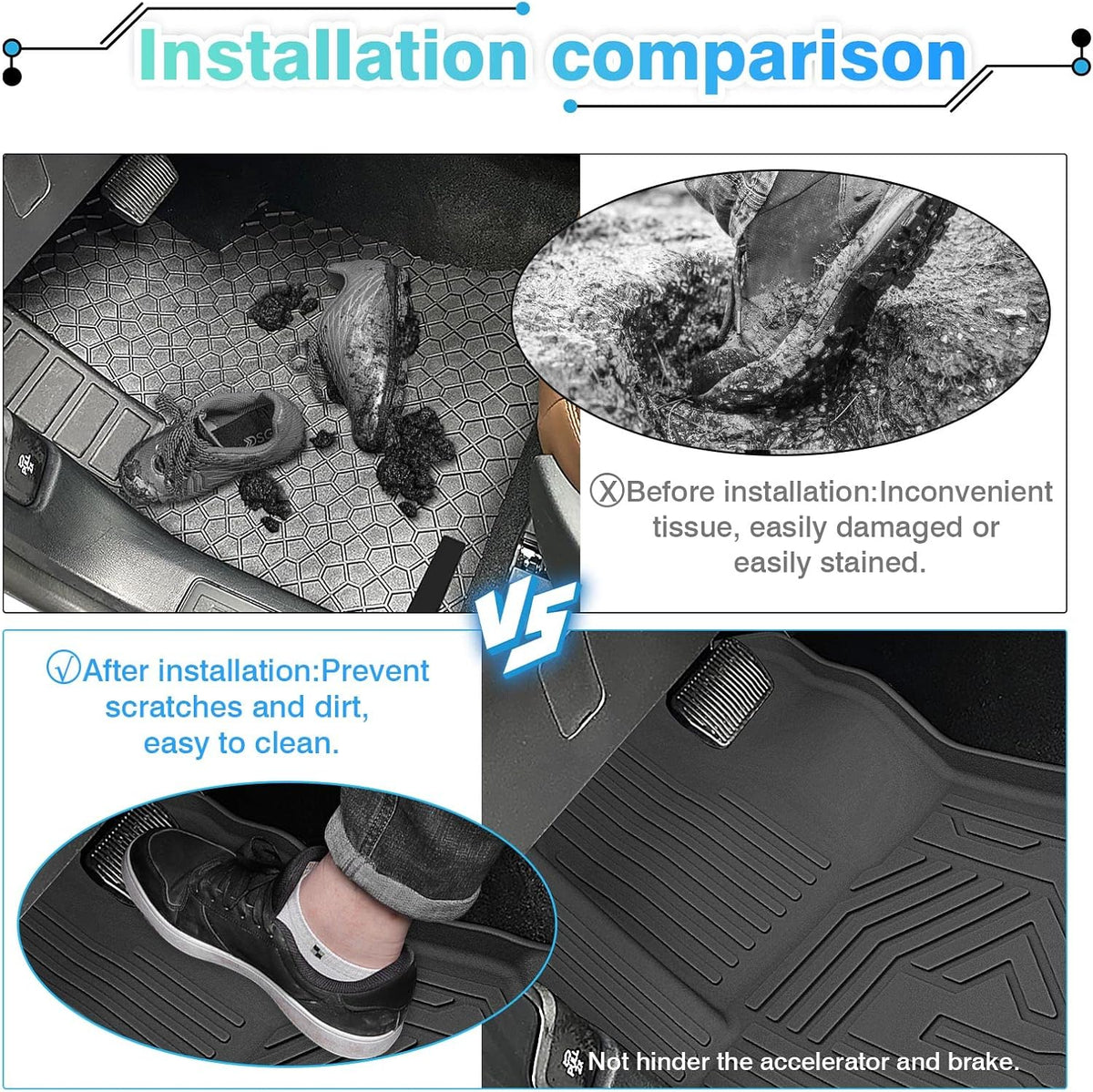 All Weather Floor Liners 1st & 2nd Row 3D TPE B485