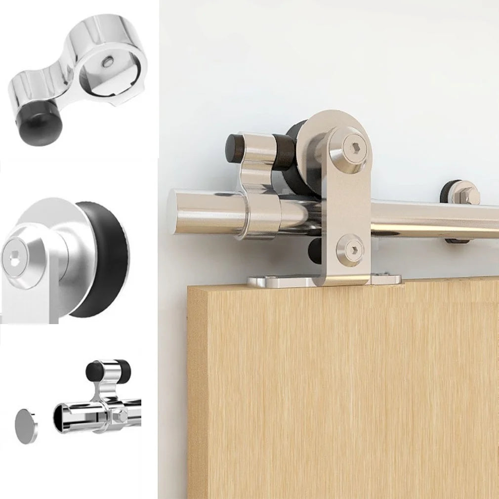 14Ft Stainless Steel Sliding Barn Door Hardware Kit T84977