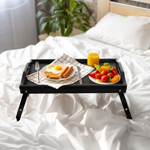 Bamboo Breakfast Bed Tray with Folding Legs I93202