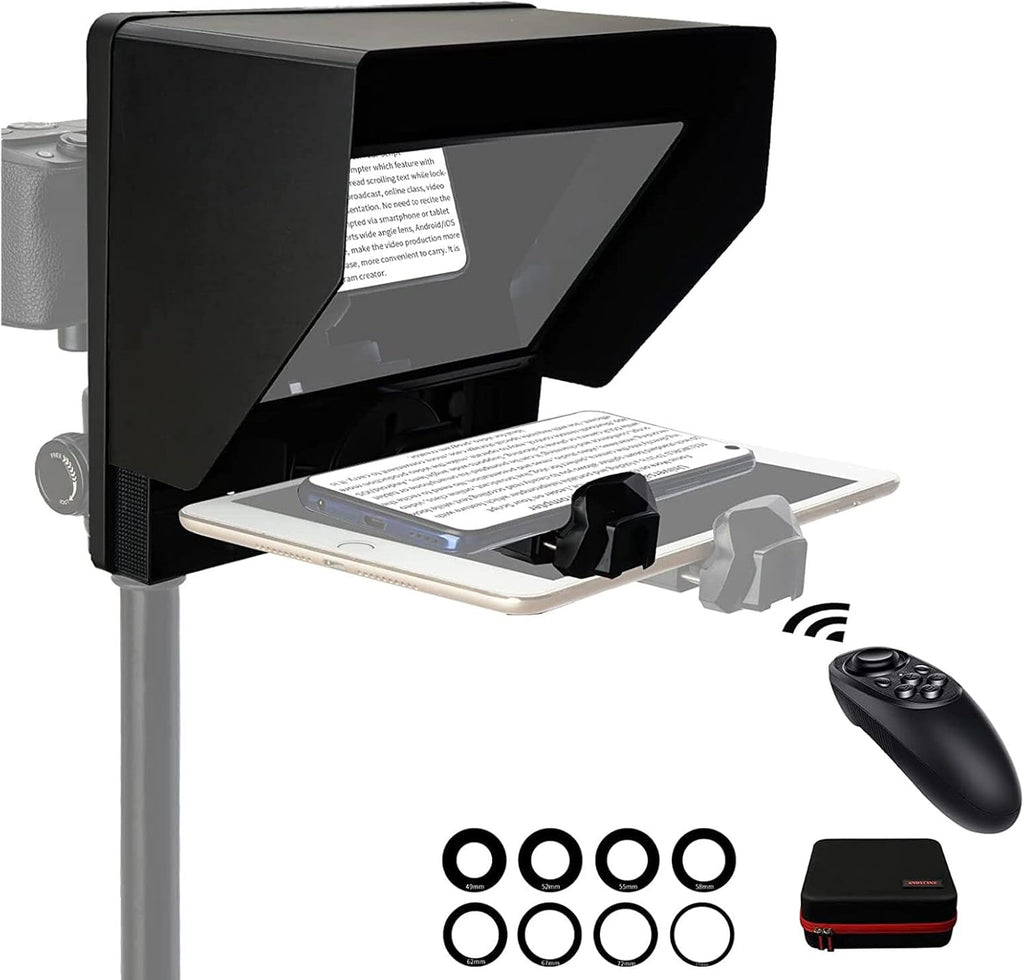 10 Folding Teleprompter for DSLR Smartphone and Tablet R6700