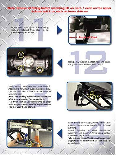 6x22 A-Arm Lift Complete Kit for Club Car Precedent Golf Carts J395735