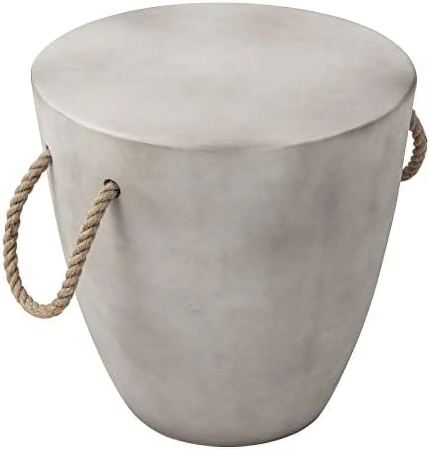 16.8 Inch Rustic Concrete End Table C179776
