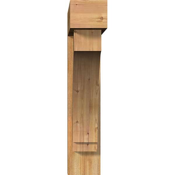 8x22W x 36x22D x 40x22H Imperial Block Rough Sawn Bracket w/ Offset Brace, Western Red Ceda Z89177