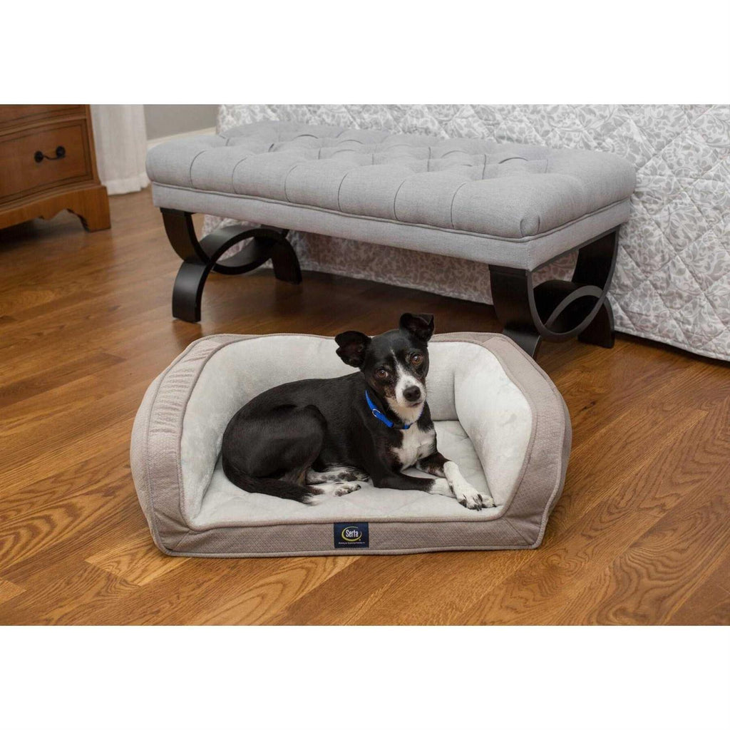 Quilted Orthopedic Bolster Dog Bed K222