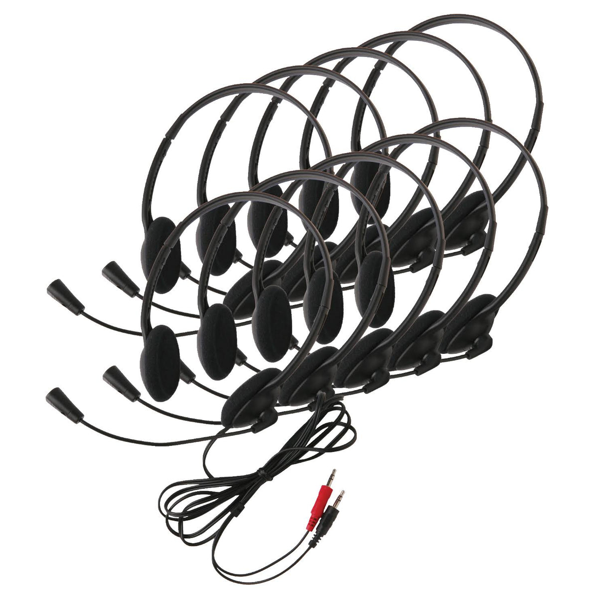 10 Pack Lightweight Headsets X2975
