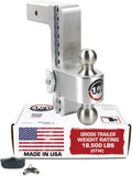 Aluminum Adjustable 6" Drop, Stainless Steel Ball, 2.5" Receiver G62745
