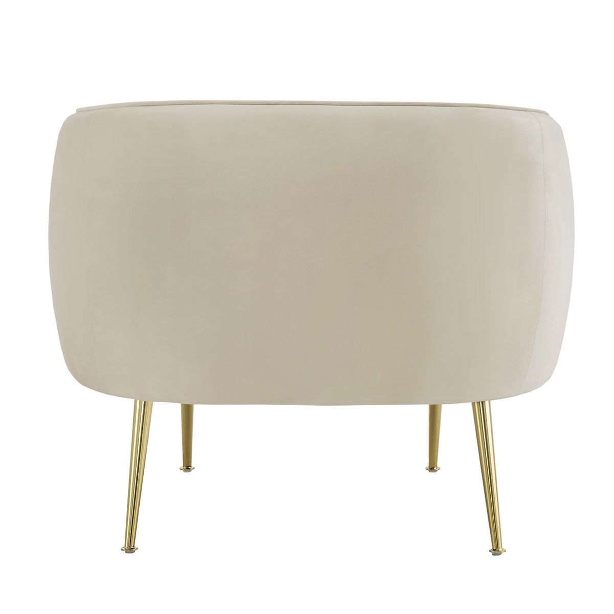 Beige Velvet Upholstered Accent Chair D944693