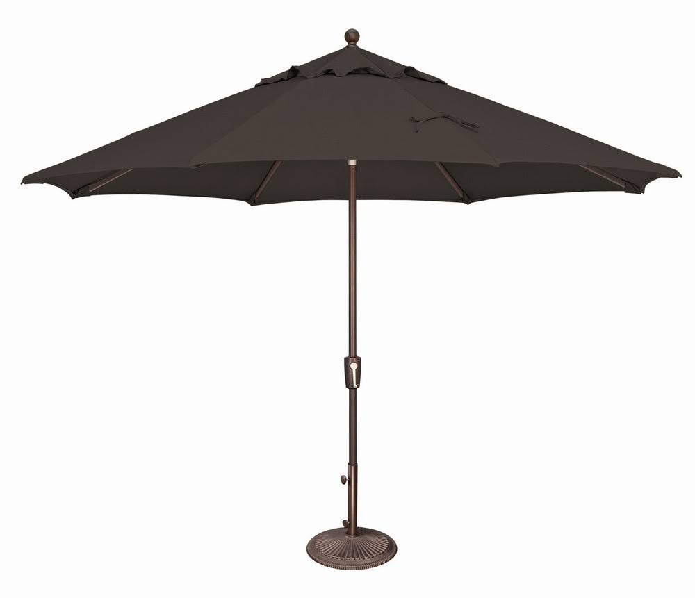 Black Octagon Push Button Tilt Market Umbrella Y52711