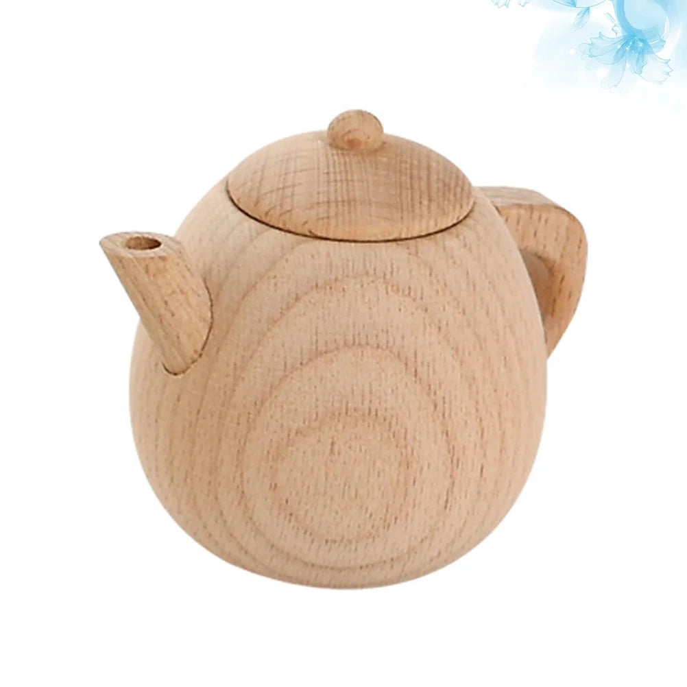 Solid Wood Tea Pot Toy V5536