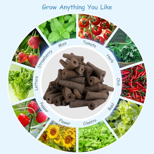 121pcs Seed Pod Kit with 30 Grow Sponges, 30 Grow Baskets, 30 Grow Domes, 1 Tweezers I66235