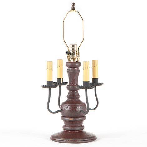 Americana Red Lamp Base I644