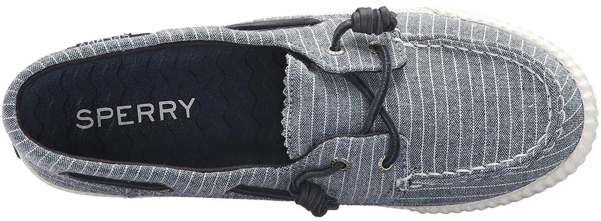 Blue/White Pinstripe Sneaker O102
