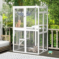 Black Wooden Cat Enclosure E11149