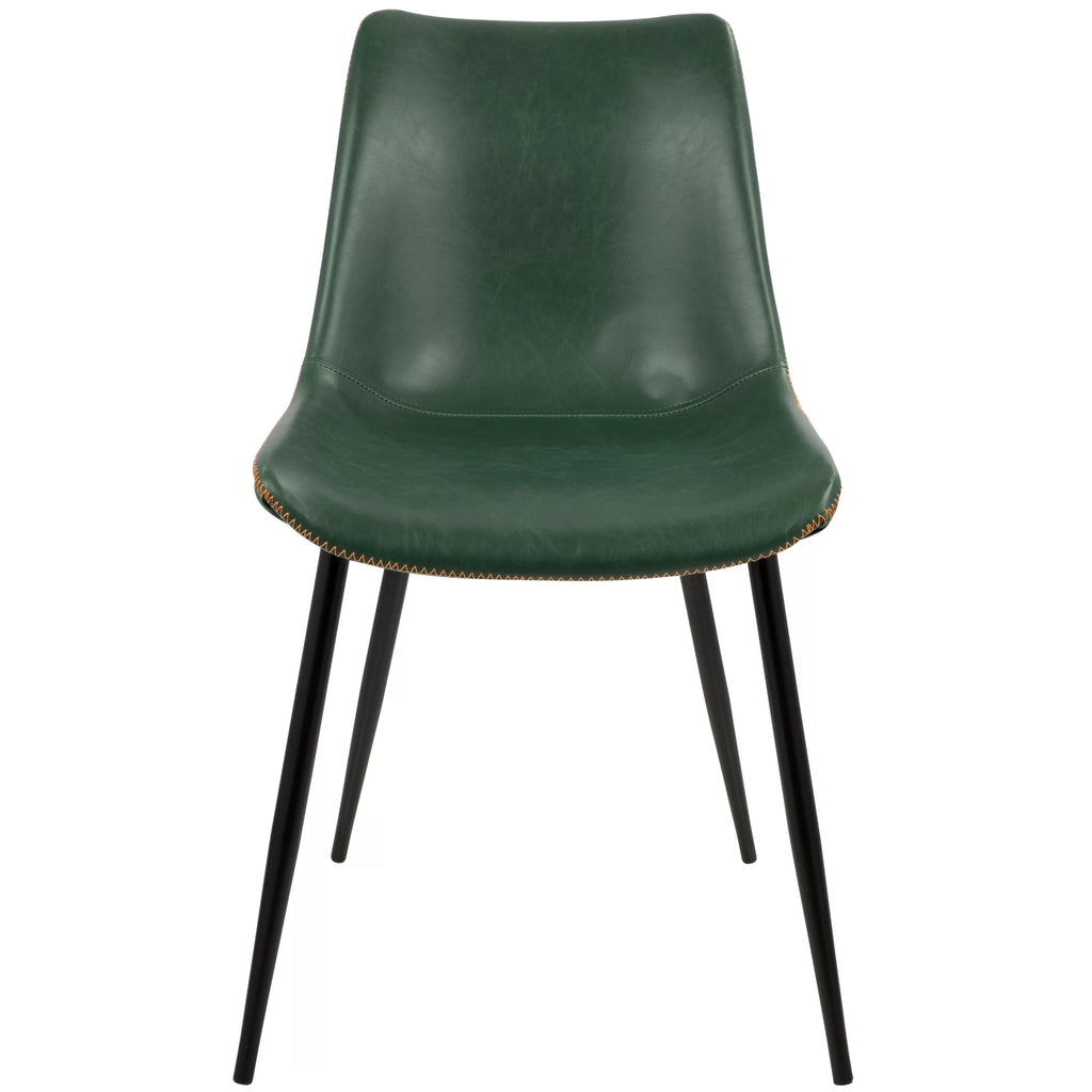 Grey Faux Leather Dining Chair Set of 2 T109
