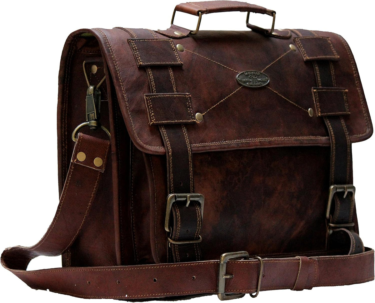 Brown Leather Laptop Bag M415661
