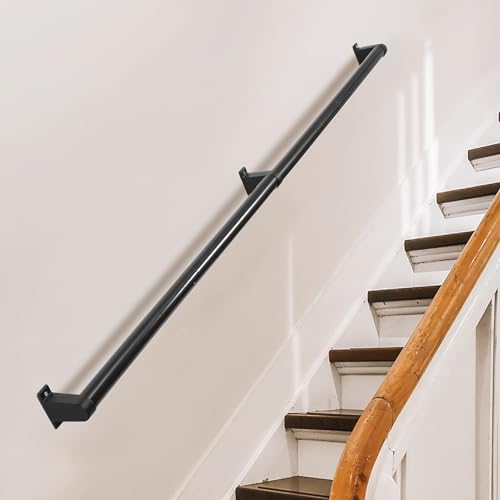 6ft Metal Stair Railing Handrail Kit H117