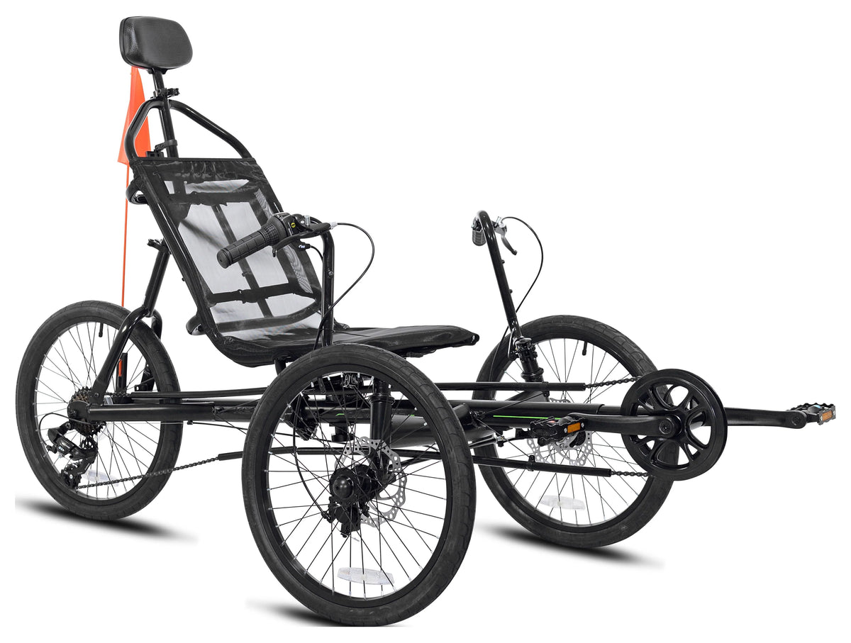 Black 3-Wheel Recumbent Bike C38932
