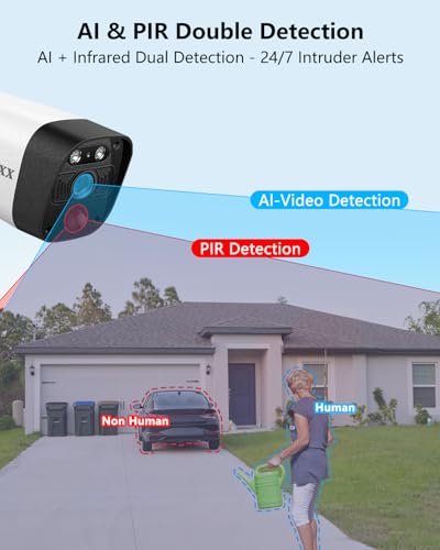 Outdoor Wireless Security Camera System 5.5MP Wi-Fi Video Surveillance DVR System K420729