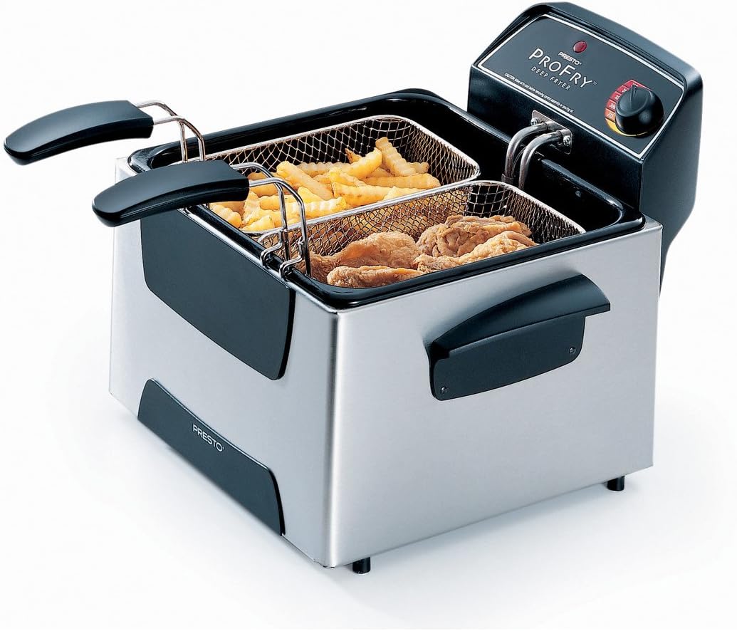 1800W 12-Cup Stainless Steel Deep Fryer O462914