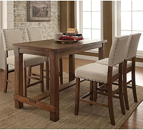Wood Counter Height Dining Table Y73290
