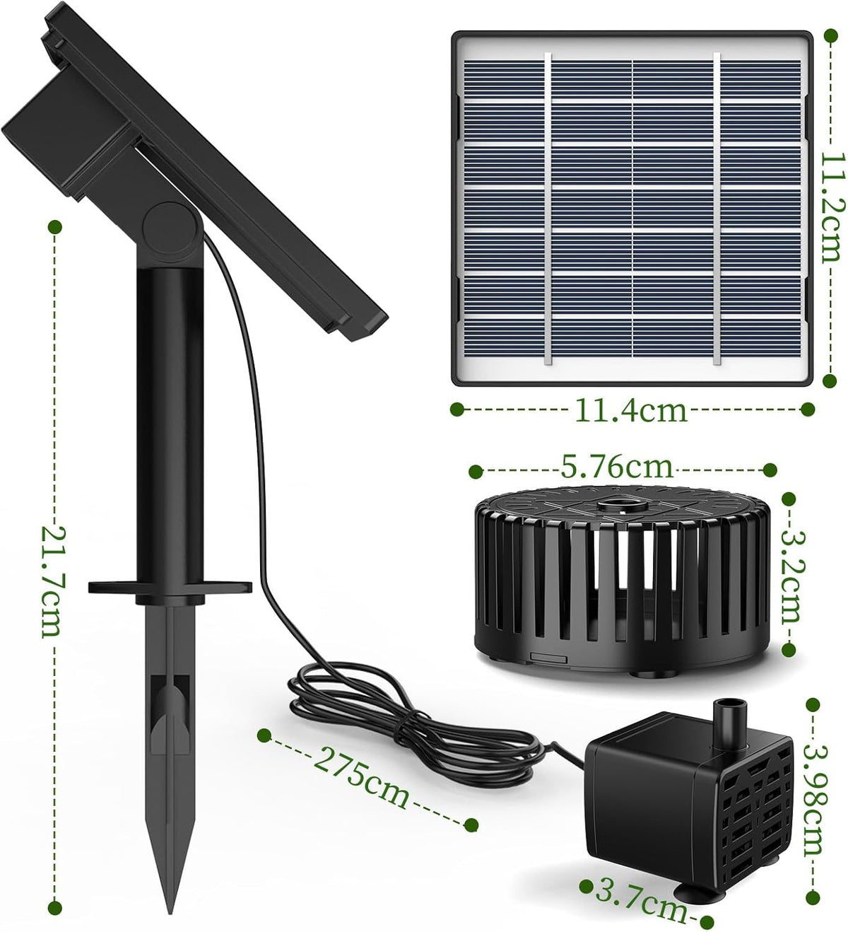 Solar Water Fountain Pump Kit V52814