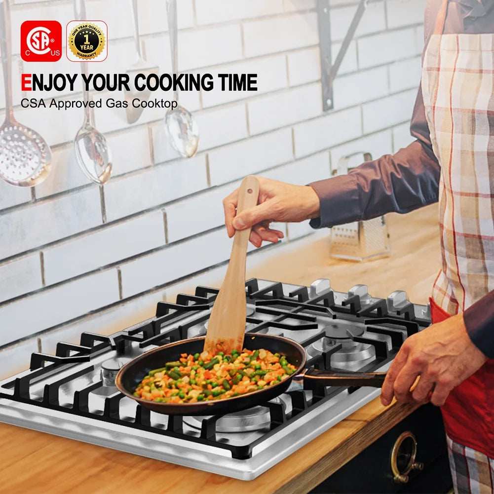 Stainless Steel 4-Burner Gas Cooktop X983