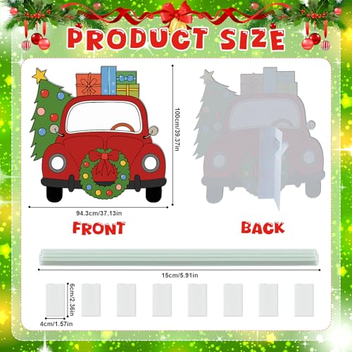 Christmas Truck Cardboard Cutout Stand Up 37 x 40 Inches H943