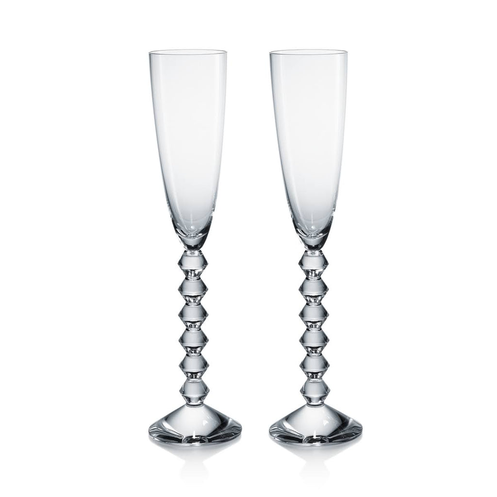 Blue Crystal Flute Set of 2 R2823