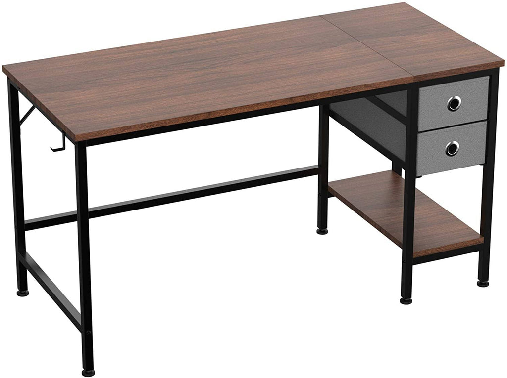 47x22 Desk with Drawers and Storage Shelves Q975