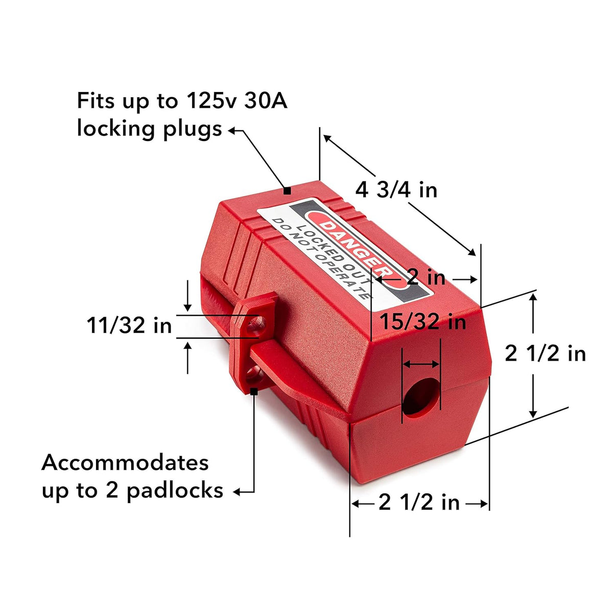 Electrical Lockout Tagout Kit with Hasps, Circuit Breaker Lockouts, Loto Tags, Plug Lockout, Safety Padlocks Set H39829