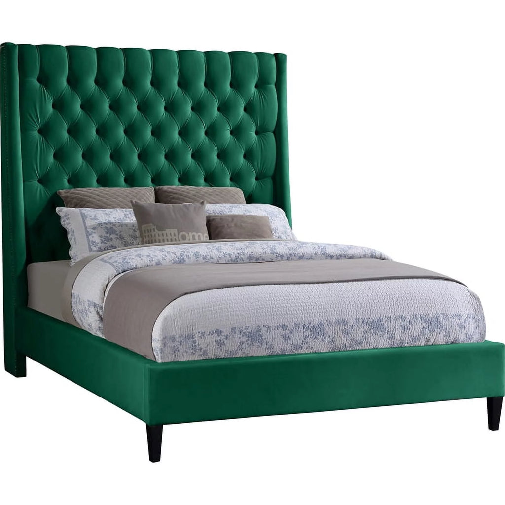Green Velvet Full Bed C9884