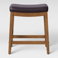 Espresso Faux Leather Counter Stool U4920