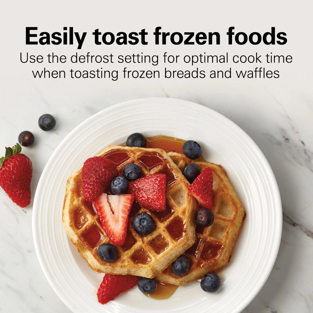 2 Slice Toaster with Toast Boost, Black with Stainless Steel Accents N6214