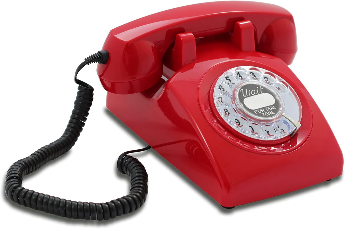 White Rotary Dial Telephone L6145